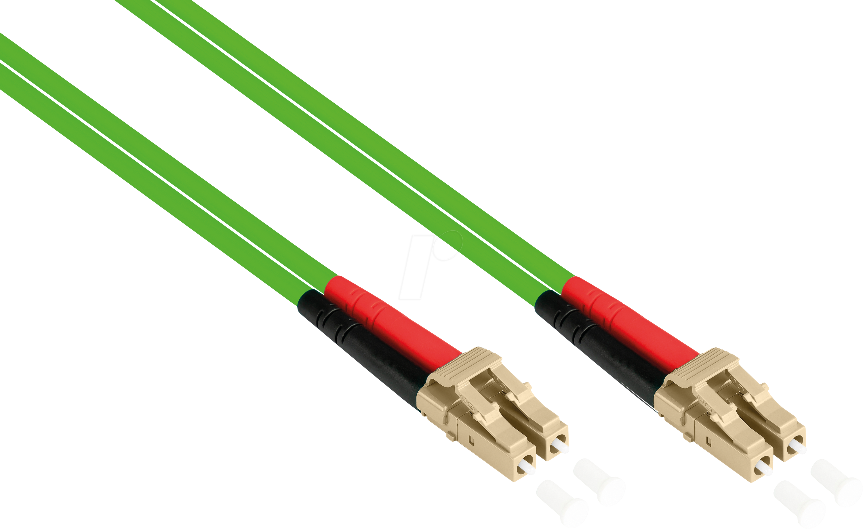 GC LW-8005LC5 - Patchkabel LWL Duplex OM5 50/125µ LC/LC, LSZH, 0,5 m, limettengr