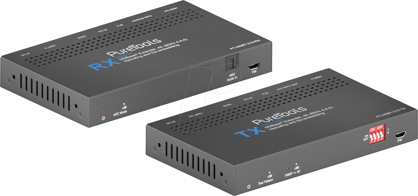 PURE PT-HDBT-210 - HDMI Extender HDBaseT, 4K/1080p 60Hz, bis 40/70 m