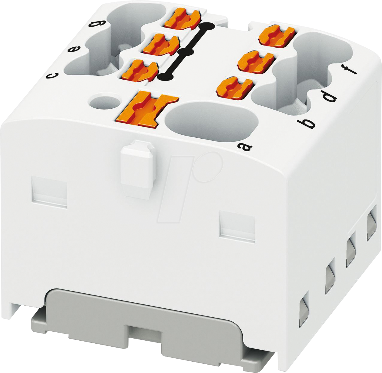 PHOE 1047473 - Verteilerblock PTFIX, 4/6X1,5, weiß