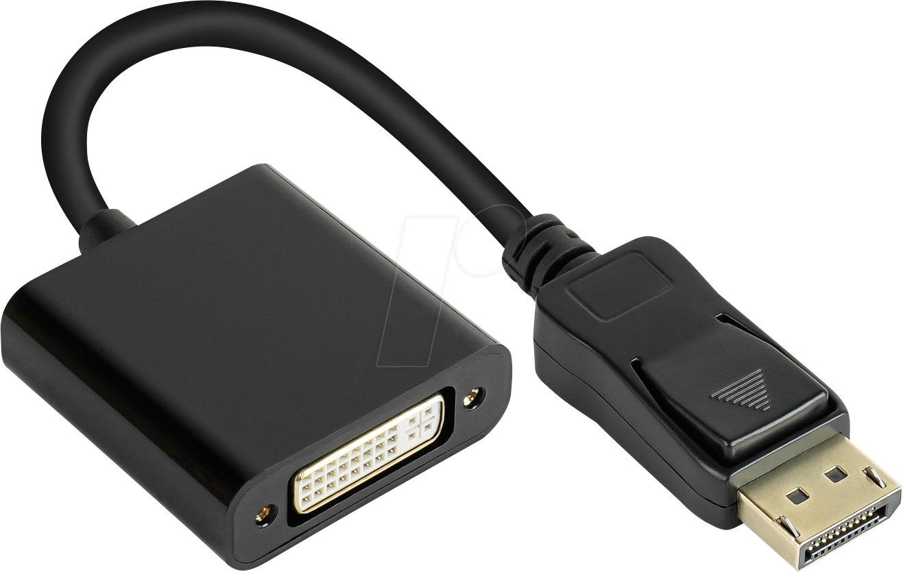 GC DP-AD10 - DisplayPort Adapter, DP Stecker auf DVI-I 24+5 Buchse