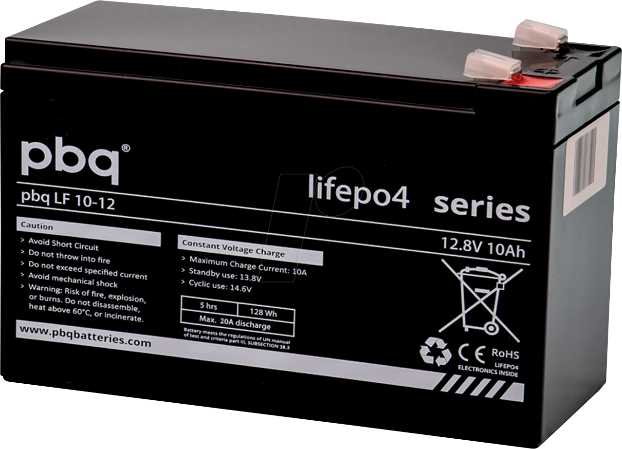 PBQ LF10-12 - Lithium-Akku, LiFePO4, 12,8 V, 10 Ah