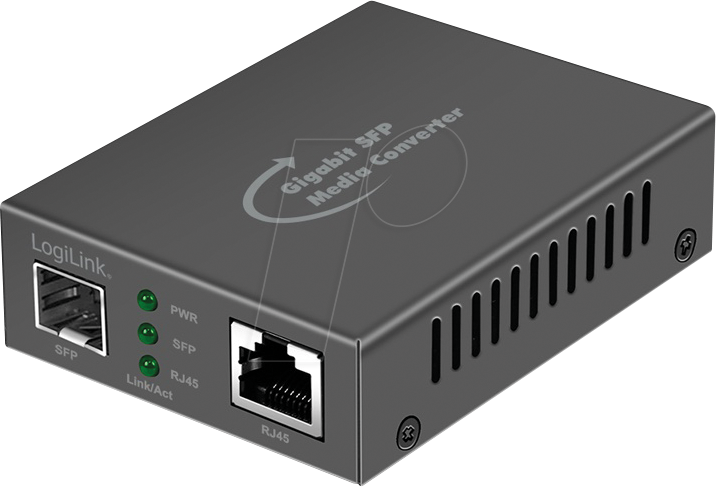 LOGILINK NMC001 - Medienkonverter, Gigabit Ethernet, RJ45 / SFP