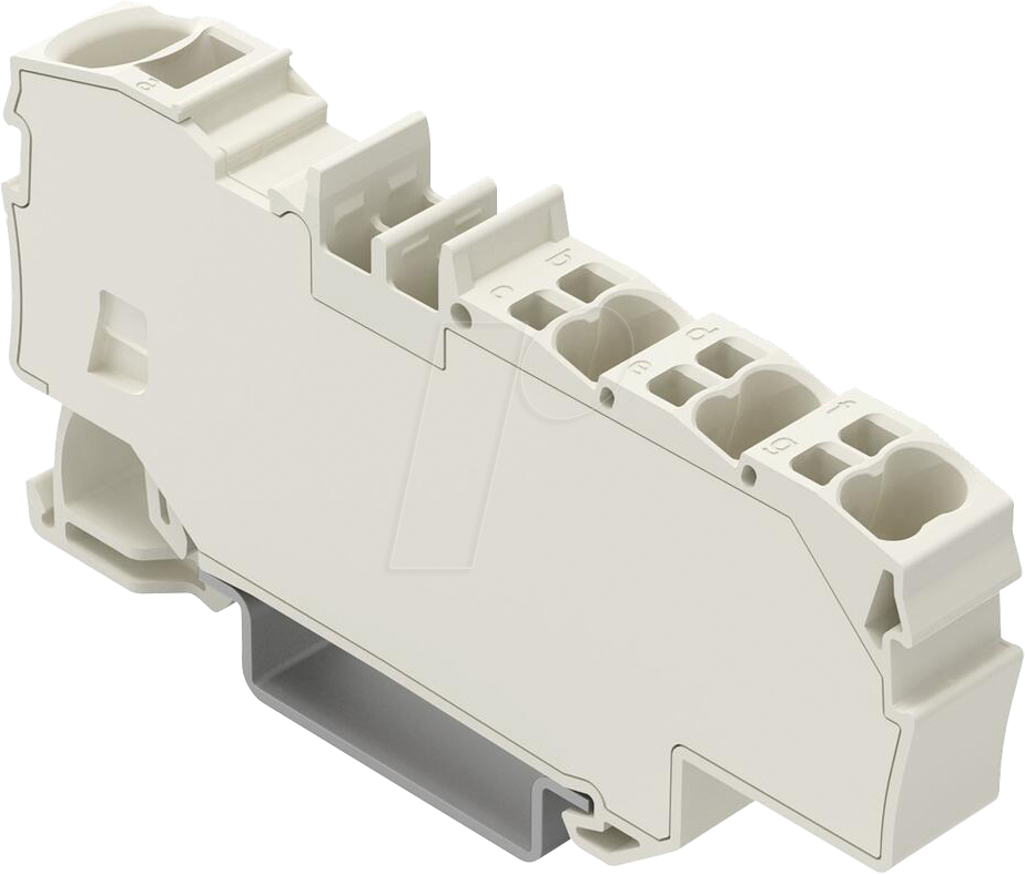 WAGO 2006-8039 - Verteilerklemme 1x 6 mm² / 6x 1,5 mm², weiß