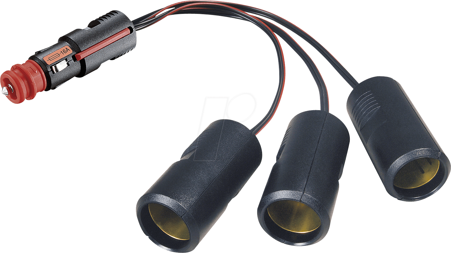 BST 3-FACH UNI - KFZ - Universalstecker auf 3x Zigarettenanzünder-Steckdose, 25cm