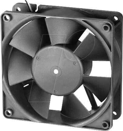 PAPST 3412 N/2GH - Axiallüfter, 92x92x25mm, 12VDC, U/min: 3250