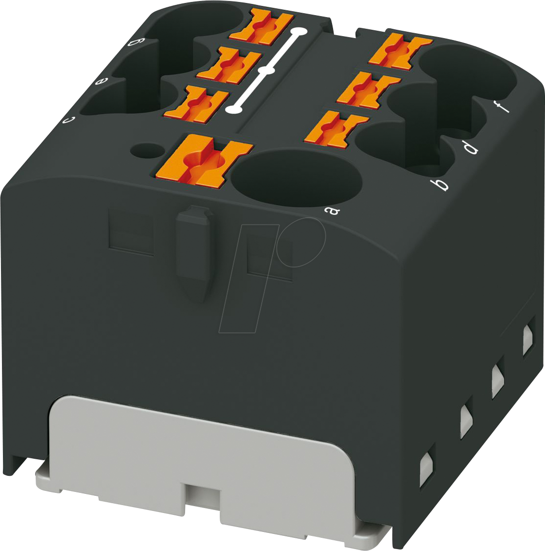 PHOE 3273870 - Verteilerblock PTFIX, 10/6X4, schwarz