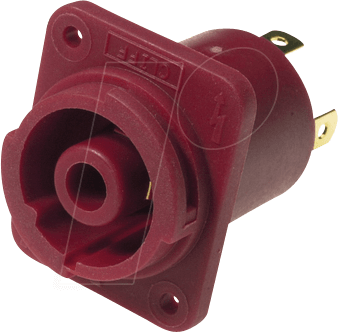 CLIFF FCR2069 - Cliffcon® Gerätebuchse, 4 pol, rot