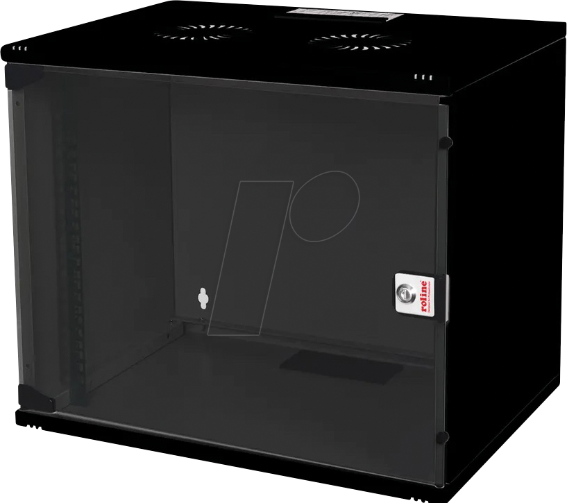 ROLINE 26210186 - 19'' Wandgehäuse, 7 HE, Tiefe 400mm, schwarz