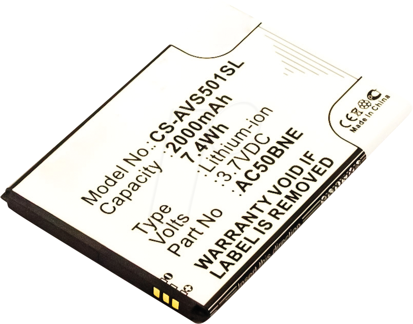 AKKU 30764 - Smartphone-Akku für Archos-Geräte, Li-Ion, 2000 mAh