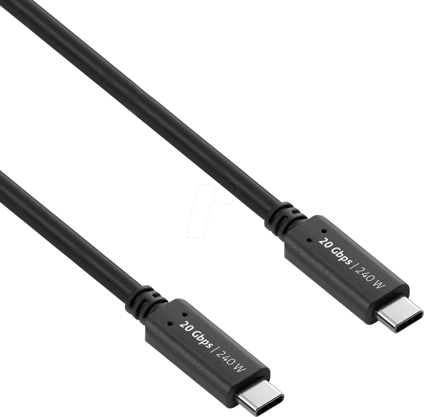 PURE IS2521-010 - USB 4.0 Kabel, iSerie, 20 Gbit/s, 240 W, 4K 60Hz, 1,0 m, schwarz