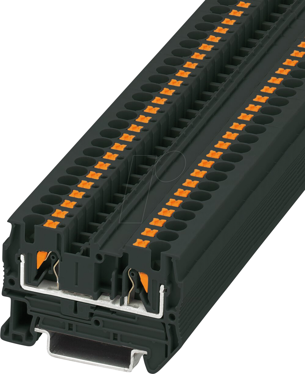 PT 4 BK - Durchgangsklemme, PT 4 schwarz