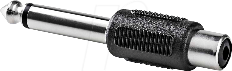 N CAGB23935BK - 6,35 mm Klinken Stecker auf Cinch Buchse