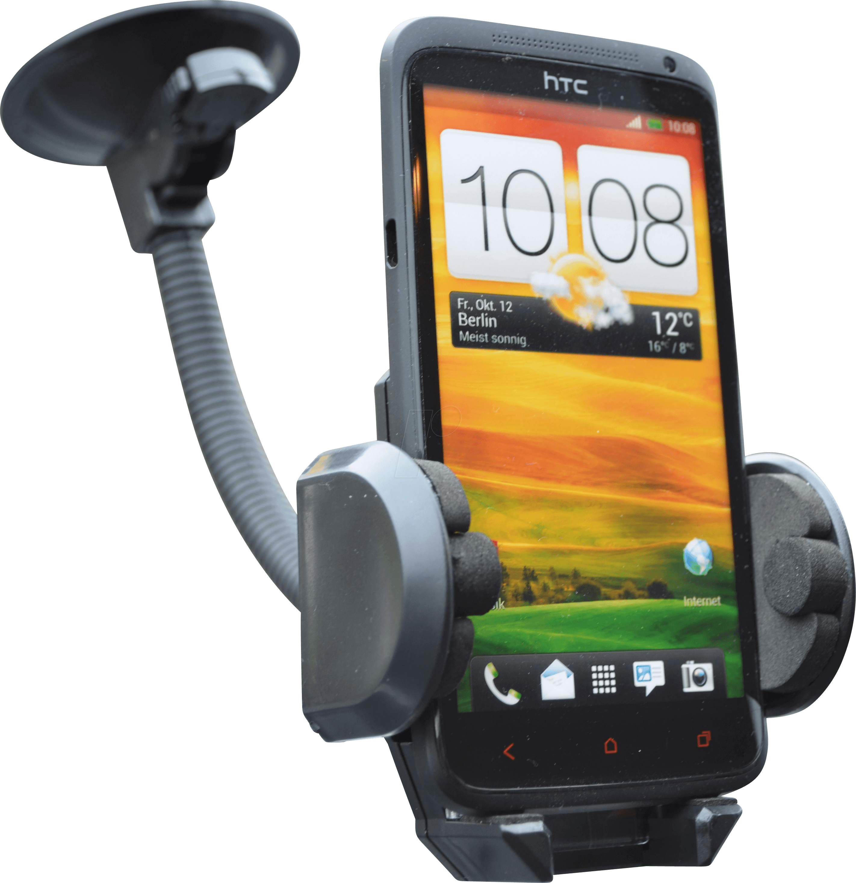 KFZ 37384 - KFZ - Smartphone-Halter mit Saugfuß, Schwanenhals