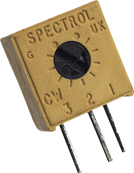 76-40 5,0K - Präzisionspotentiometer, Trimmer, stehend, 5,0 kOhm, 9,5 mm