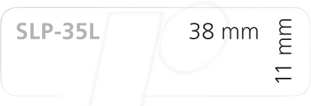 Thumbnail - SEIKO SLP-35L - Etikett Mehrzweck, 11 mm x 38 mm, weiß