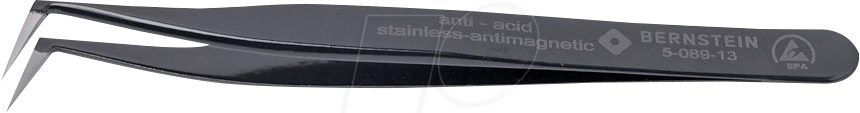 BERN 5 089 13 - SMD-Pinzette, Hakenspitze, 115 mm, ESD