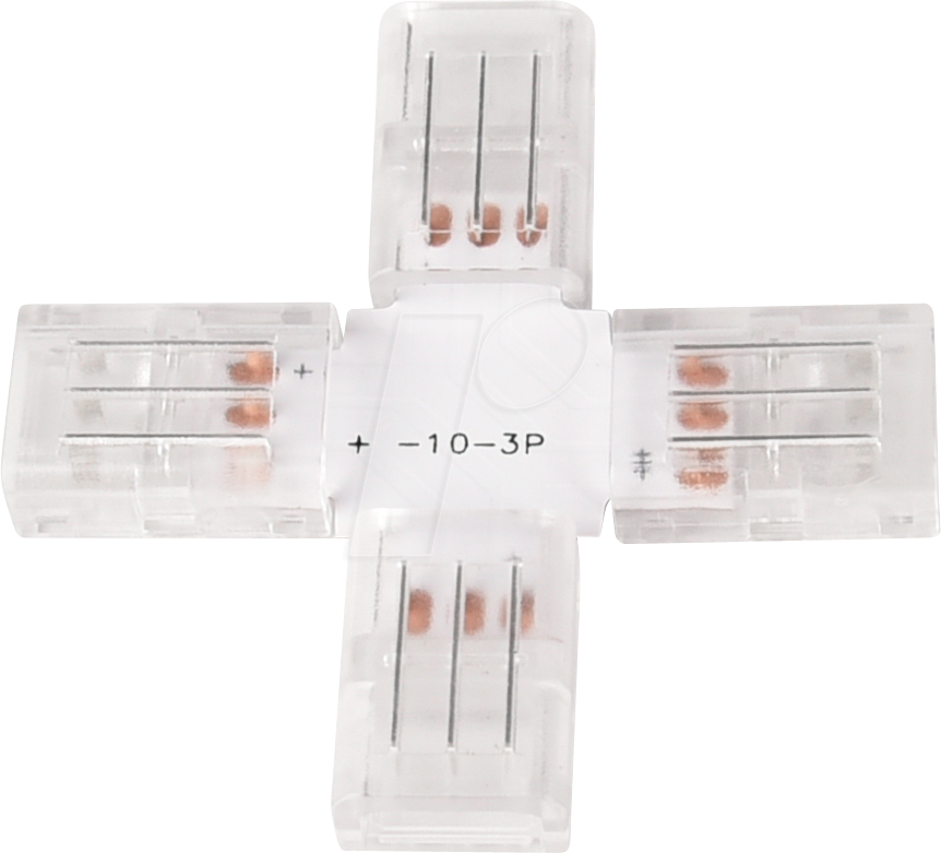 ELED 900221 - LED-Streifen Verbinder, X-förmig, 3 polig, für 10 mm CCT LED-Str