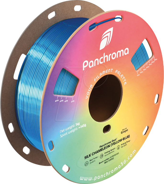 POLYMAKER CA3026 - Filament, Panchroma PLA, Dual Silk Chameleon, 1,75 mm, 1 kg