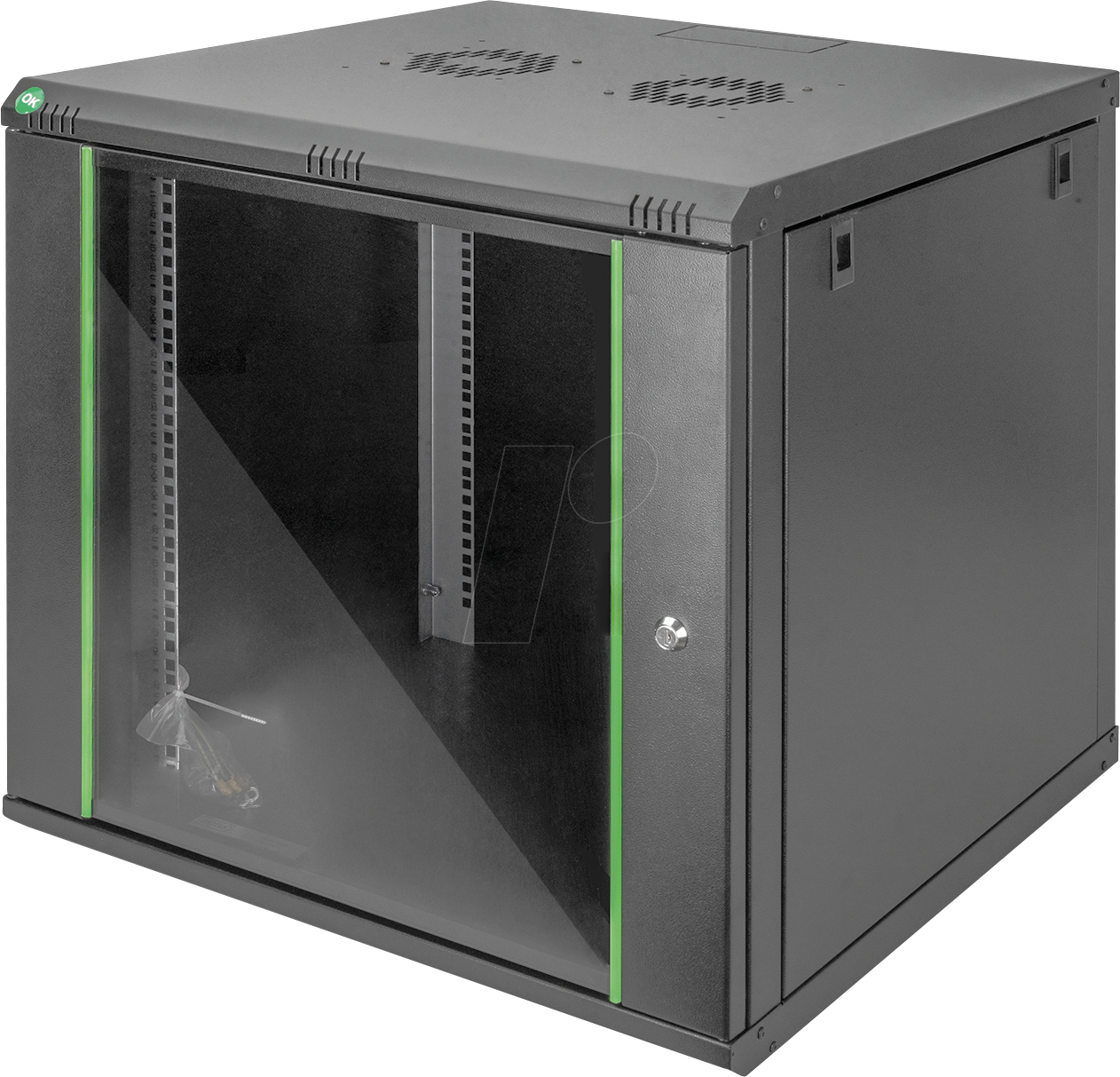 Thumbnail - DIGI 1909U66ECSW - 19'' Wandgehäuse, 9HE, 600mm Tiefe, schwarz