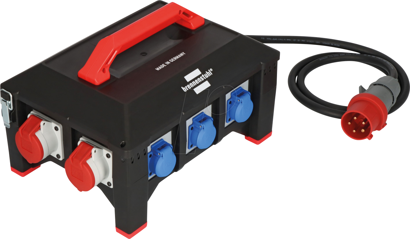 BRE 9150320068 - Baustromverteiler Professional, CEE 400V / 230V, IP44, 2 m Kabel