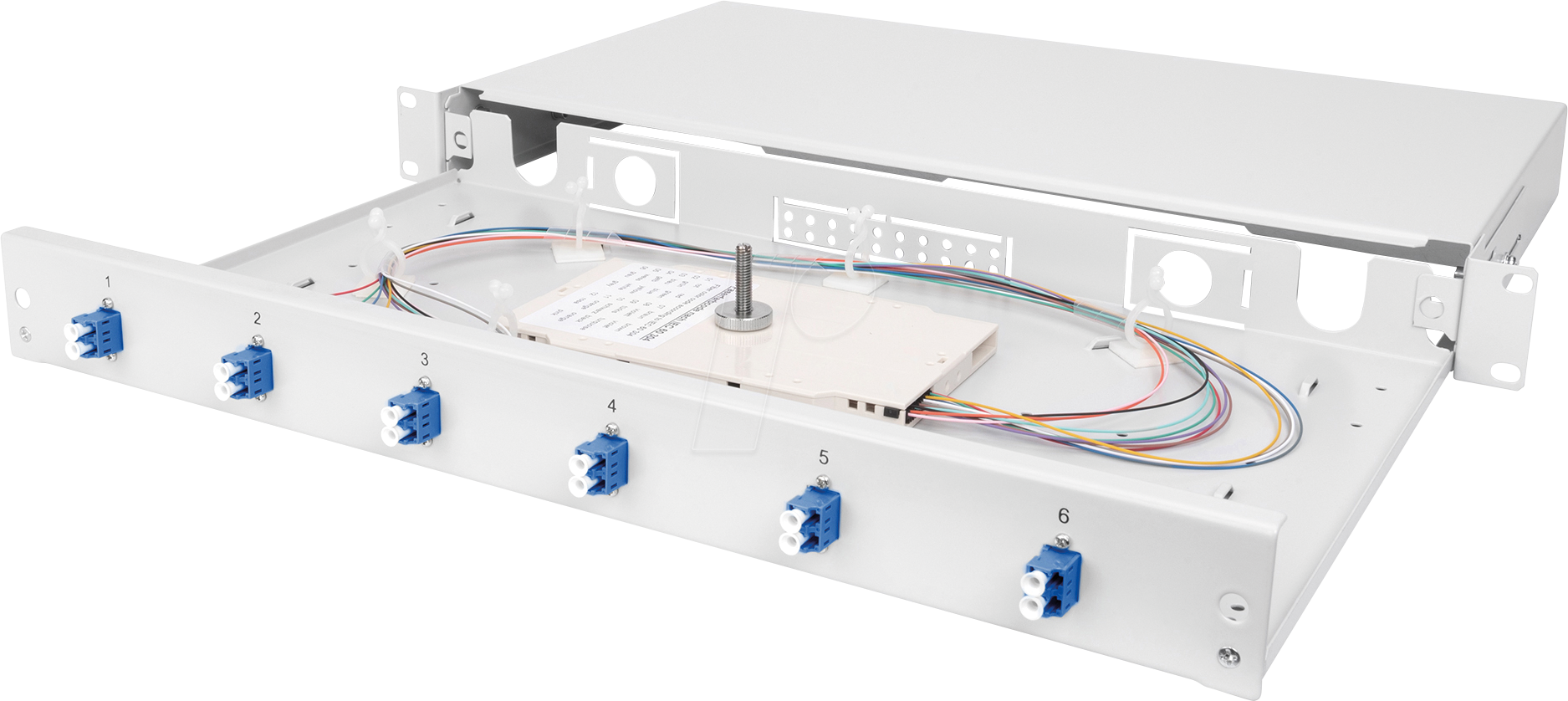 DIGI DN-96330-9 - LWL Spleißbox, 1HE, bestückt, 6x LC DX, OS2