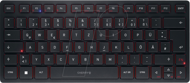 JK-9250DE-2 - Funk-Tastatur, Bluetooth, schwarz, DE