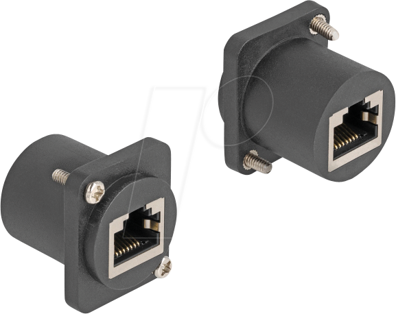 DELOCK 88106 - D-Typ Modul RJ45 Buchse / Buchse, schwarz