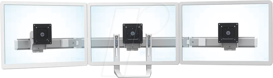 Thumbnail - ET 98-009-216 - Ergotron HX Triple Monitor Kit inklusive Griff, bis 24 Zoll