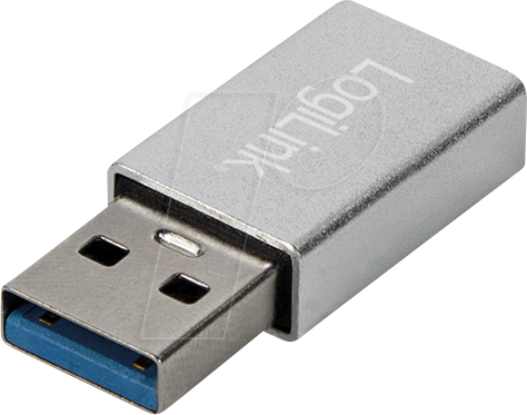 LOGILINK AU0056 - USB 3.0 Adapter, A-Stecker > C-Buchse, Silber