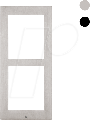 2N 9155022 - Frontblende für 2N Aufputzrahmen, nickel, 2-fach