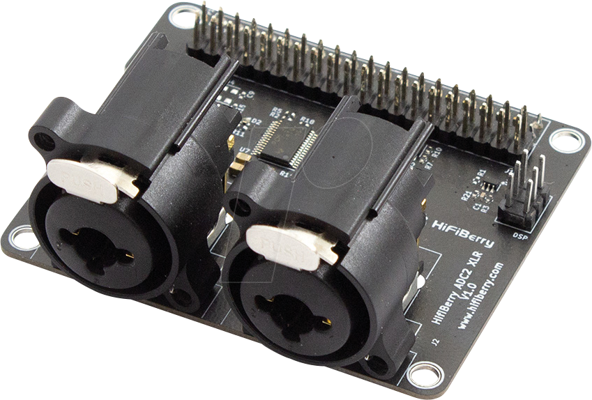 RPI HBS ADC XLR - Raspberry Pi Shield - HiFiBerry Studio ADC XLR