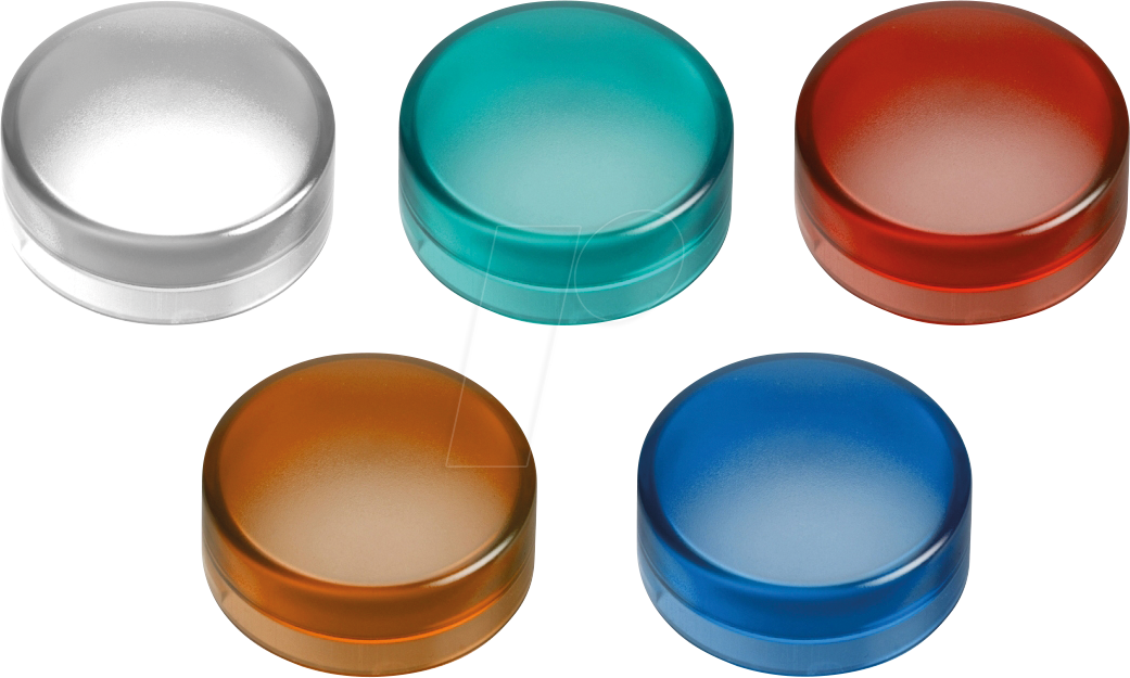ZB5AV003 - 5 Kalotten, 5 Farben, für Leuchtmelder, Ø 22 mm, rund