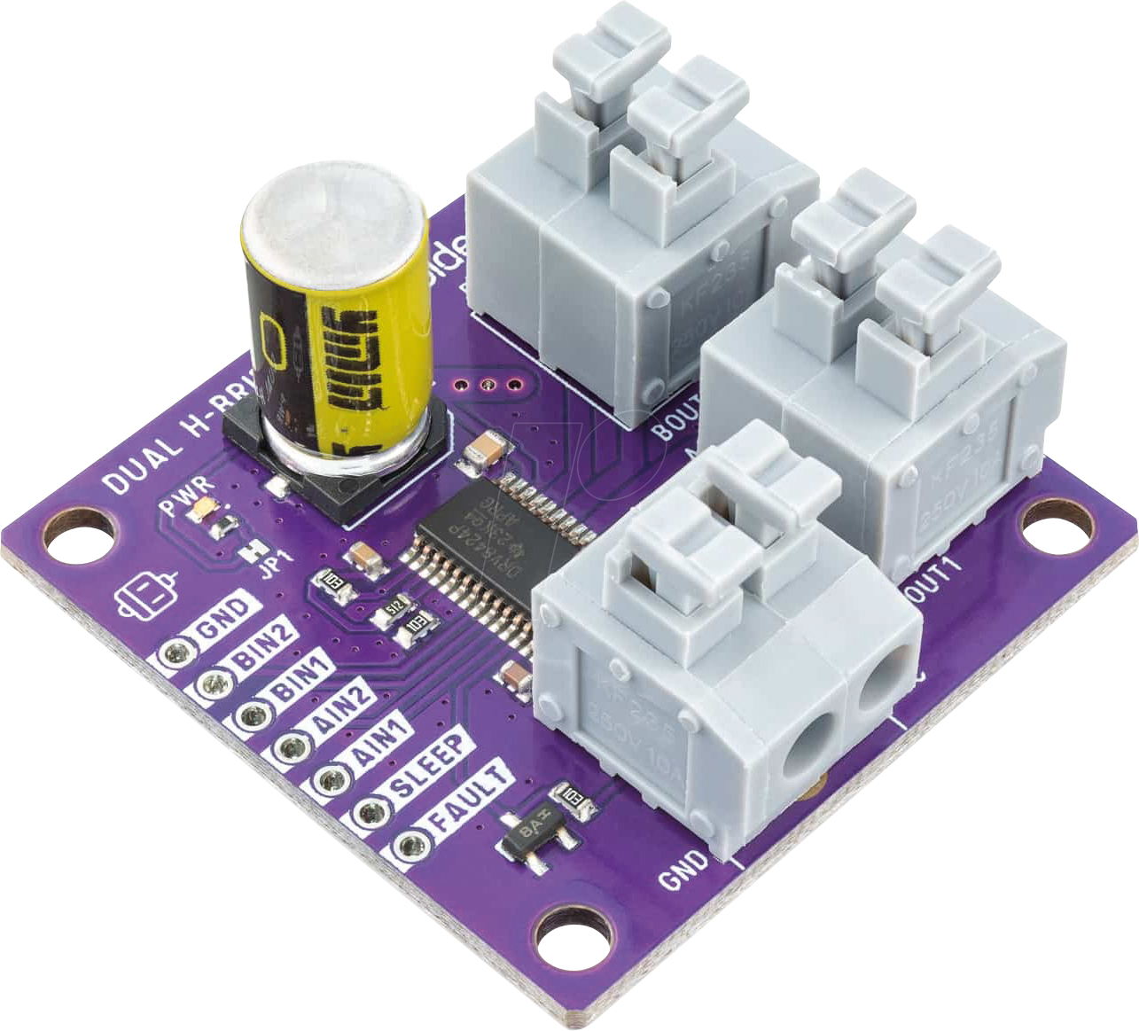 DEBO DRV8424P - Entwicklerboards - Motorsteuerung, Dual H-Bridge, DRV8424P