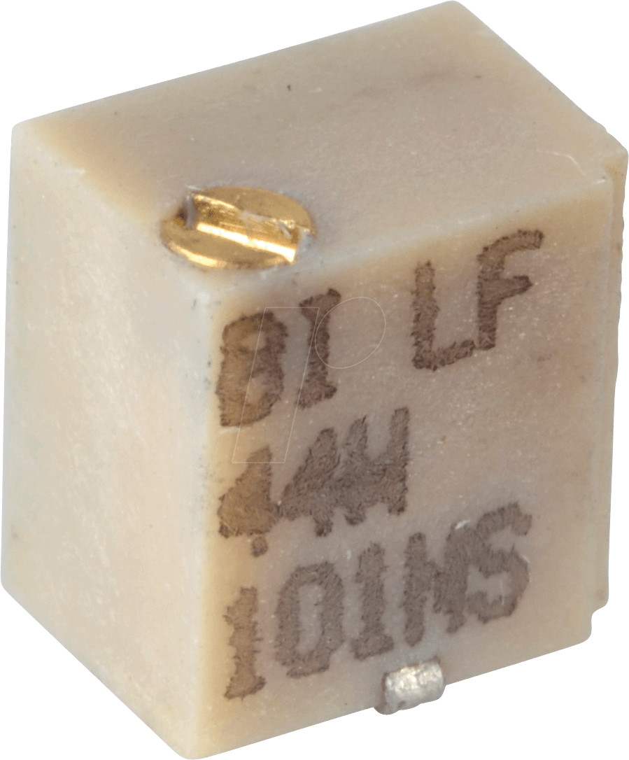 44W-100K - Präzisionspotentiometer, 9 Gänge, SMD, stehend, 100 kOhm