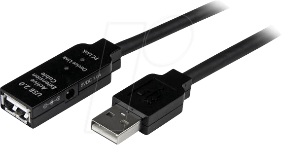 ST USB2AAEXT15 - Verlängerungskabel aktiv USB-A 2.0, Stecker > Buchse, 15 m