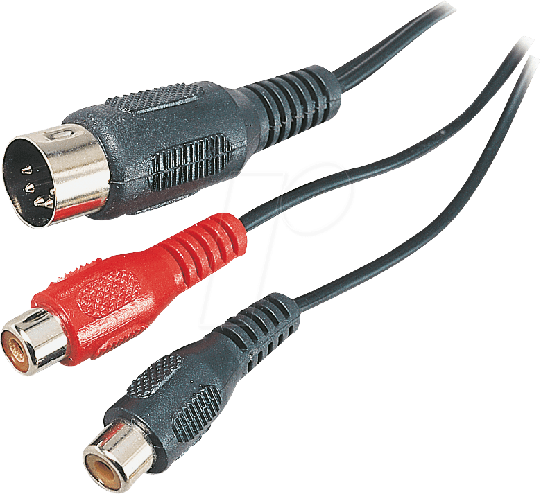 AVK 102 - Audio Adapter, 5 pol DIN Stecker auf 2x Cinch Kupplung