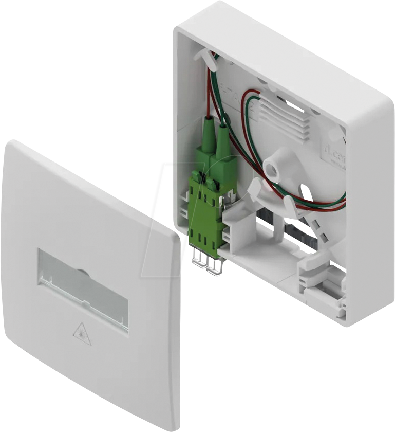DCE GFTA422P - FTTH Anschlussdose, 1x LC Duplex, spleißfertig