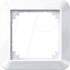 EL 1M 389125 - 1-M, Rahmen, 1-fach, aktivweiß, glänzend, antibakteriel