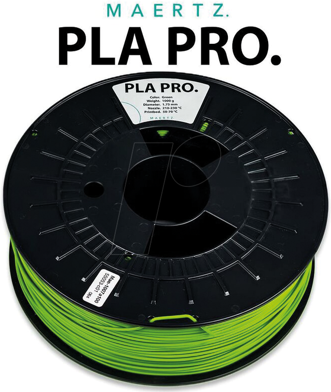 PMMA-1009-005 - Filament, PLA Pro Grün 1,75 mm, 1 kg