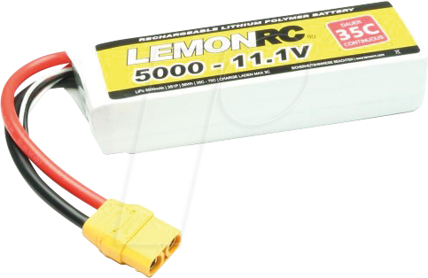LRC 3S 5000 - LiPo Akku LEMONRC 5000 - 11.1V (35C)