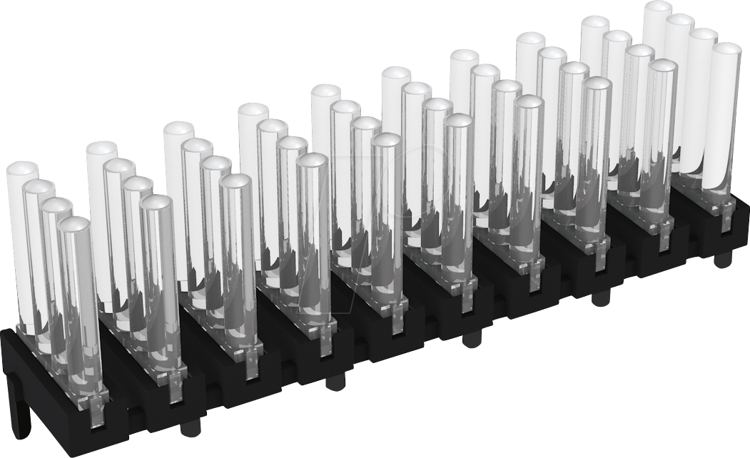 MEN 1296.8124 - Lichtleiter, SMD, 2x4-fach 30mm, ø 2mm, stehend