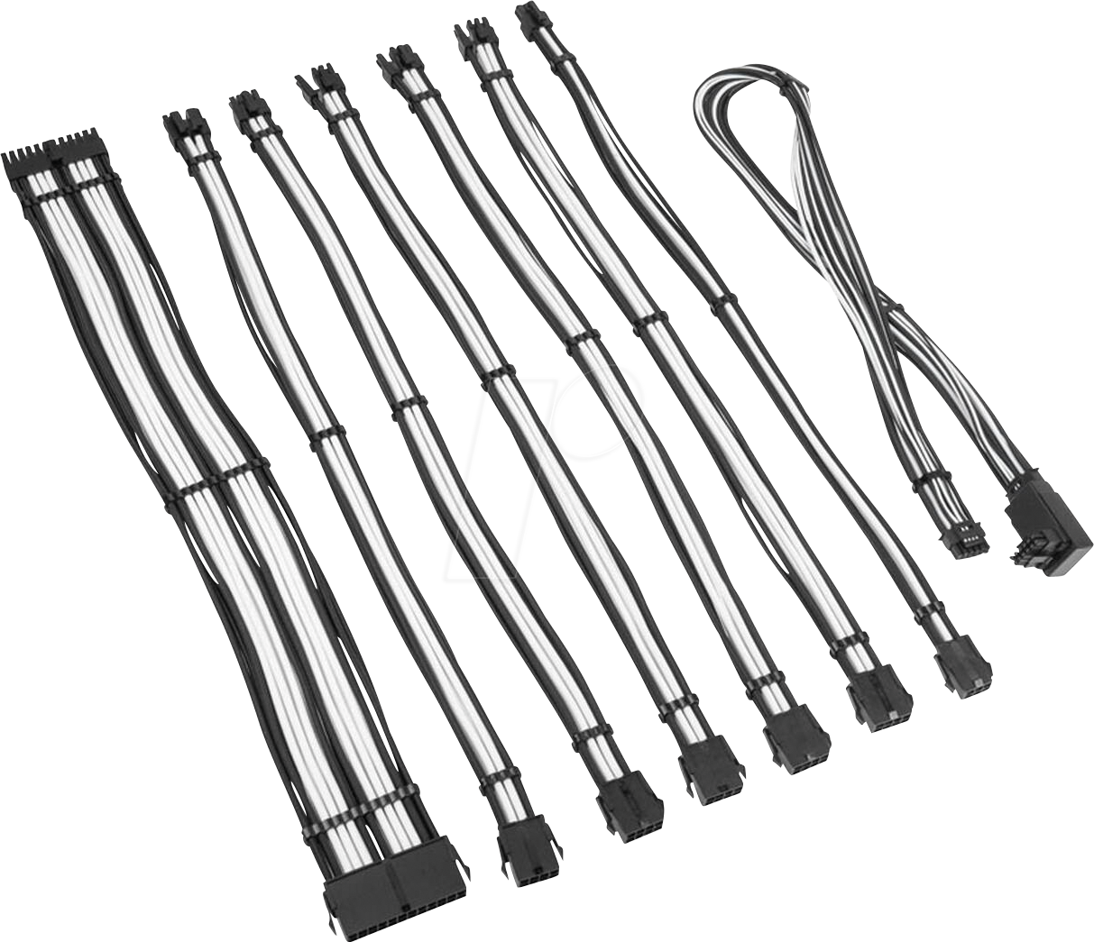 KOLINK 05709 - Kolink Core Pro Kabelset 12V-2x6 Typ 2 - schwarz/weiß