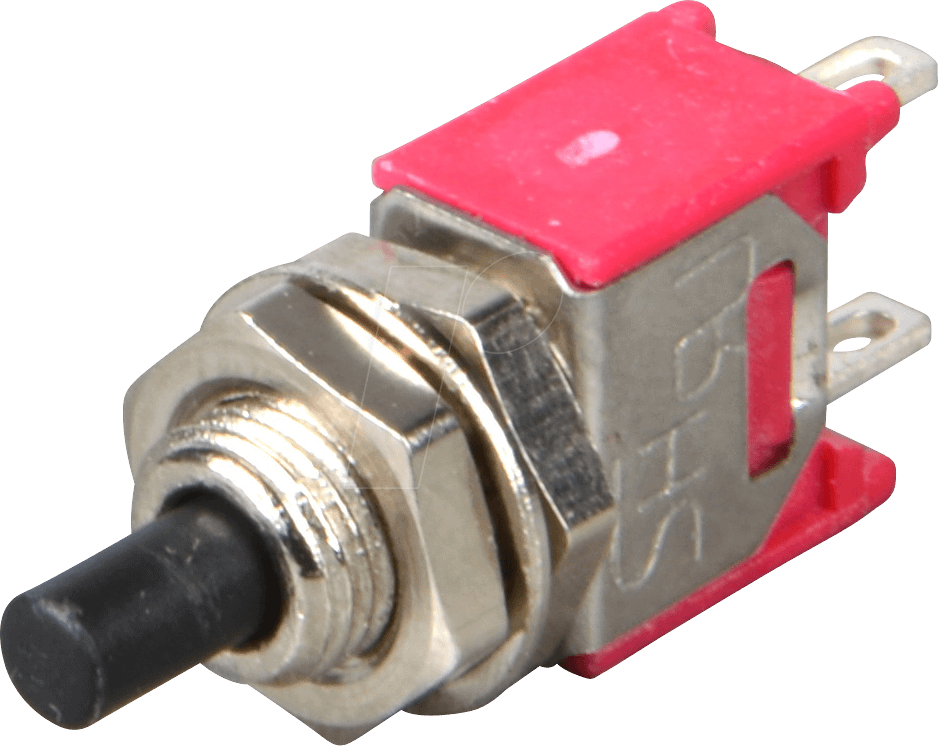 SDT 21S - Drucktaster, 1A-120VAC, 1x (Ein), gerade, Lötfahnen