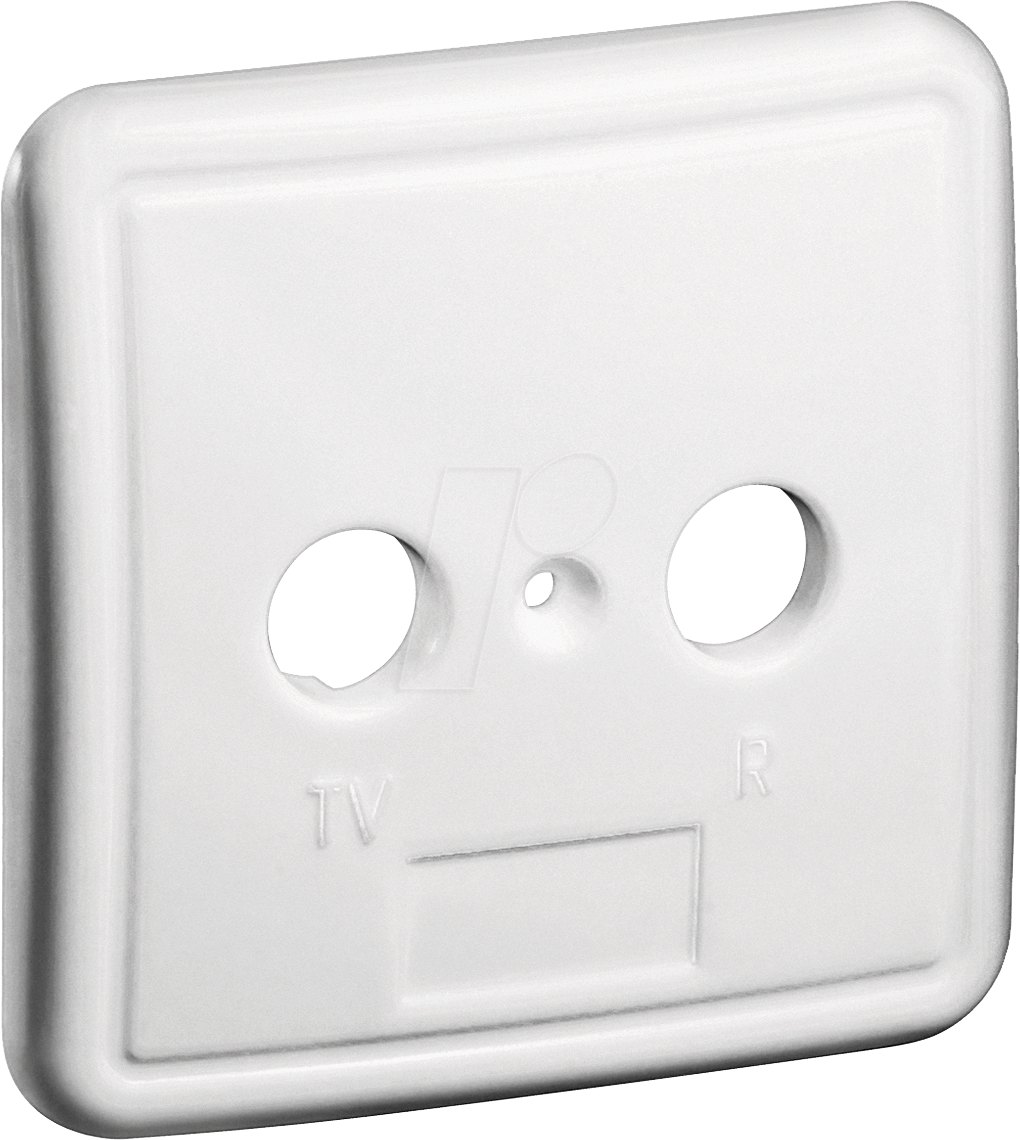 GOOBAY 67050 - 2-Loch Abdeckung für Antennendosen