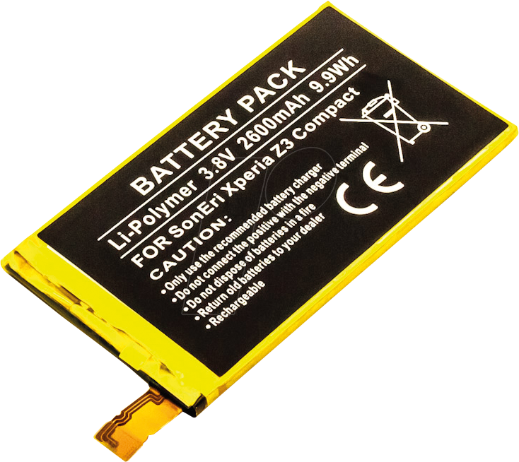 AKKU 13322 - Smartphone-Akku für Sony-Geräte, Li-Po, 2600 mAh