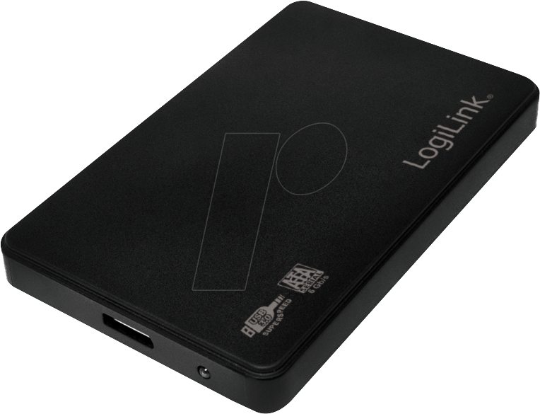Thumbnail - LOGILINK UA0256 - externes 2.5'' SATA HDD Gehäuse, USB 3.0, schwarz, Status LED