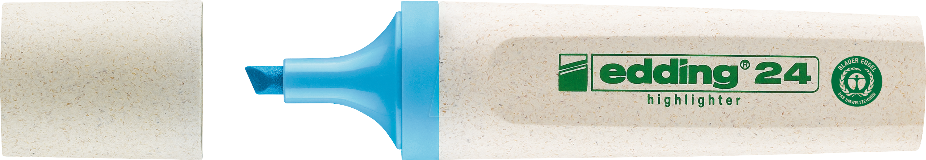 EDDING 24BL - Textmarker, umweltfreundlich, blau