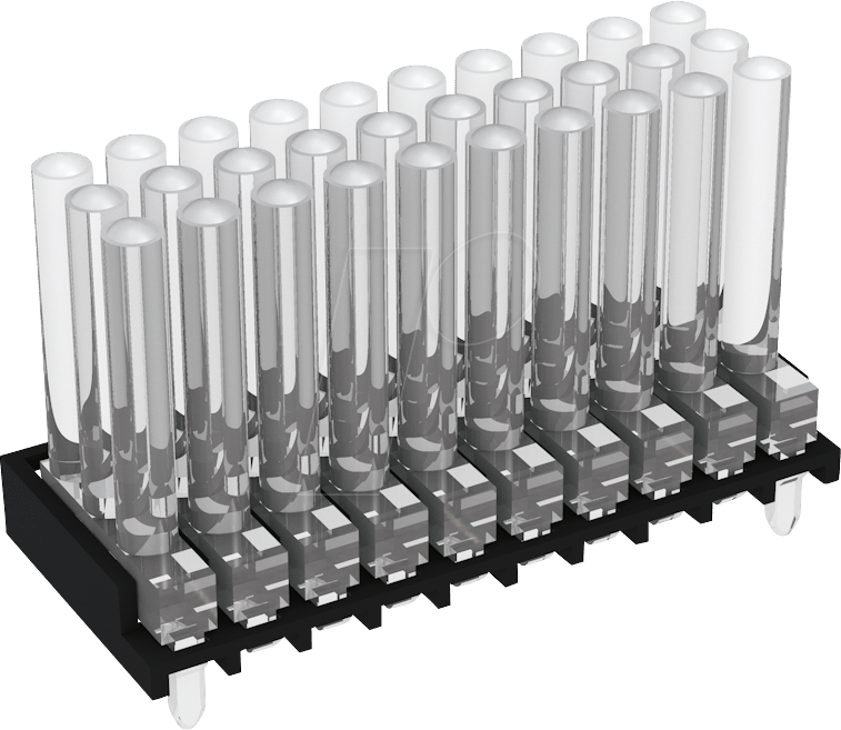 MEN 1296.7153 - Lichtleiter, SMD, 5x3-fach 30mm, ø 2mm, stehend