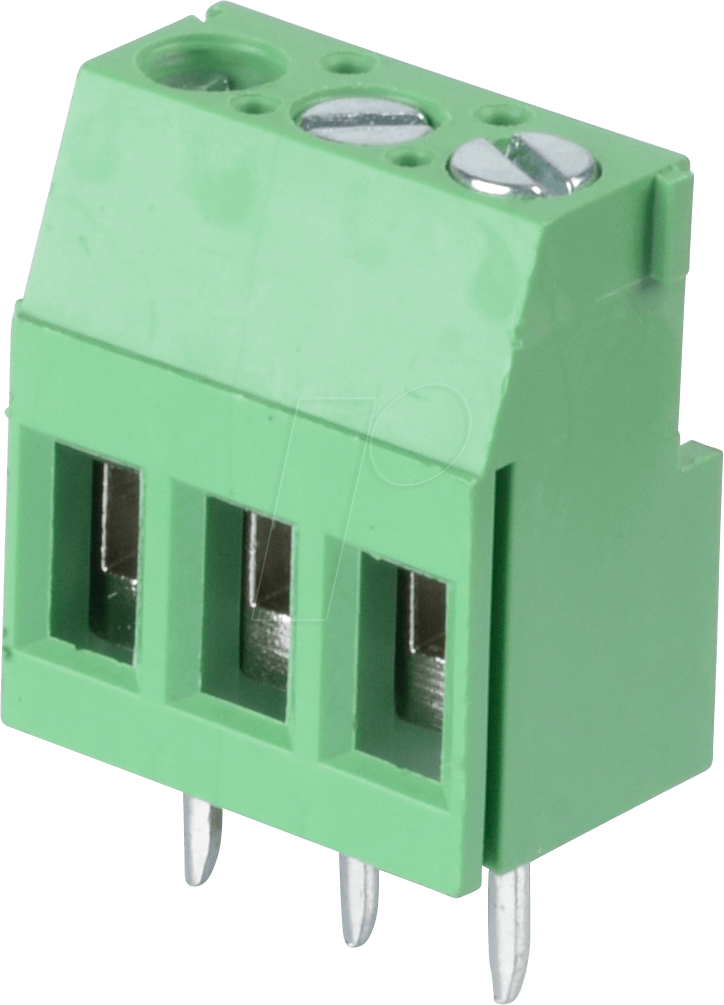 CTB0709-3 - Lötbare Schraubklemme - 3-pol, RM 5,08 mm, 90°