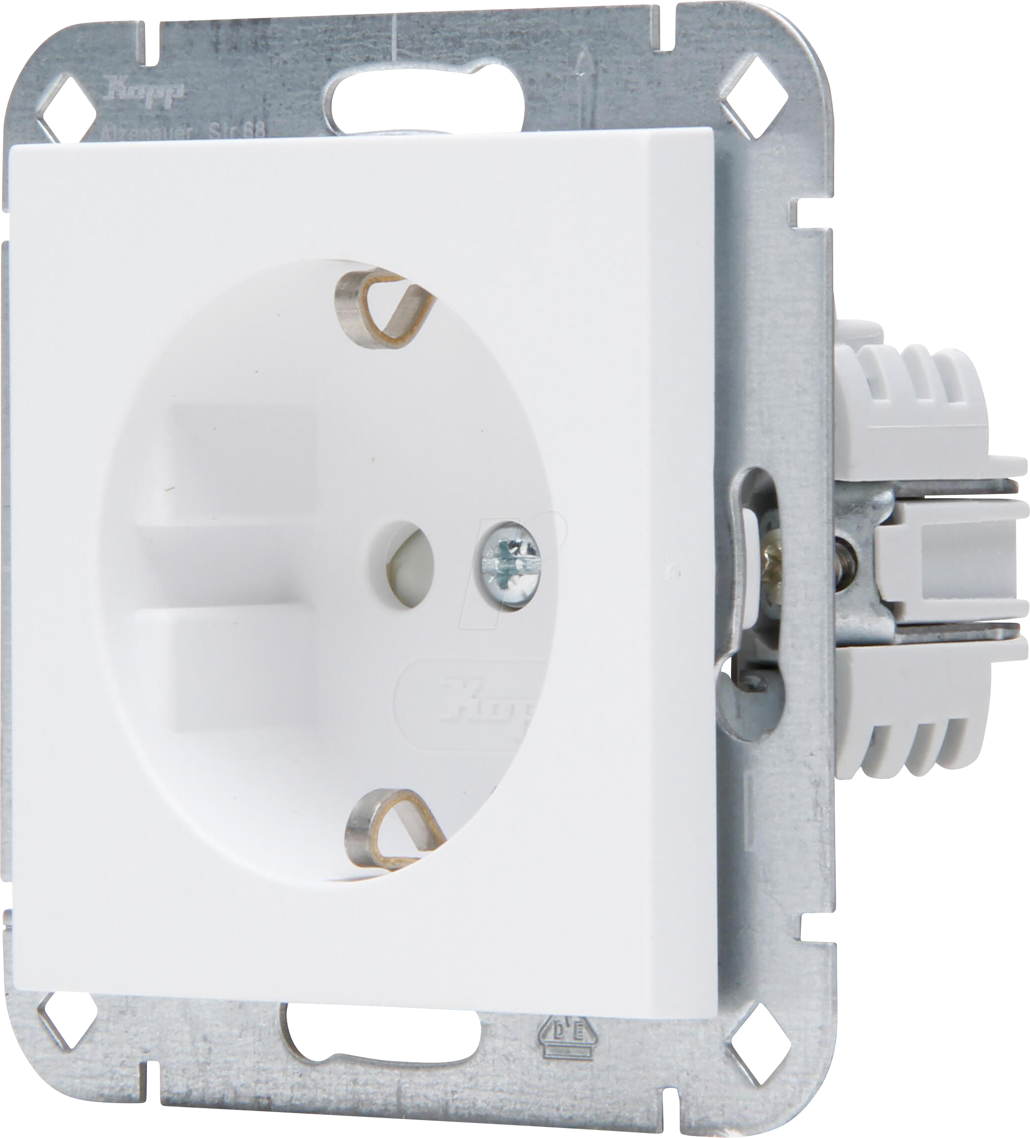 EL 07 940032008 - HK07 - Steckdose, erh. Berührungsschutz, arktisweiß matt